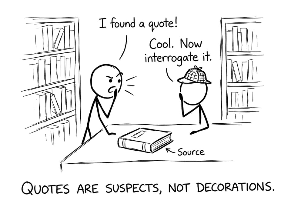 Quotes are suspects comic