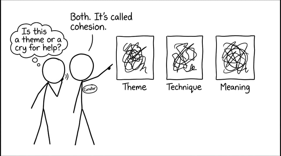 Curator cohesion joke