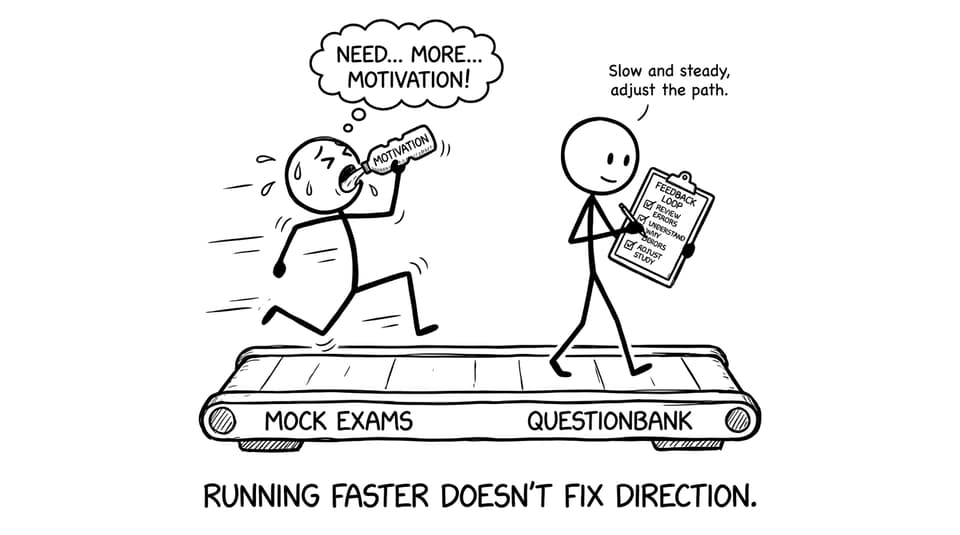 Mock exams treadmill vs motivation bottle