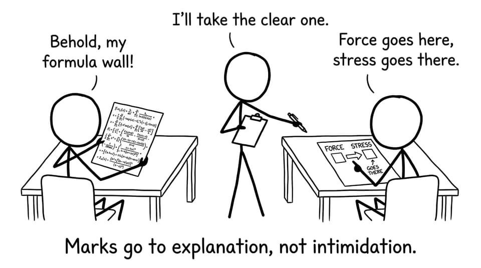 Diagram beats formula wall