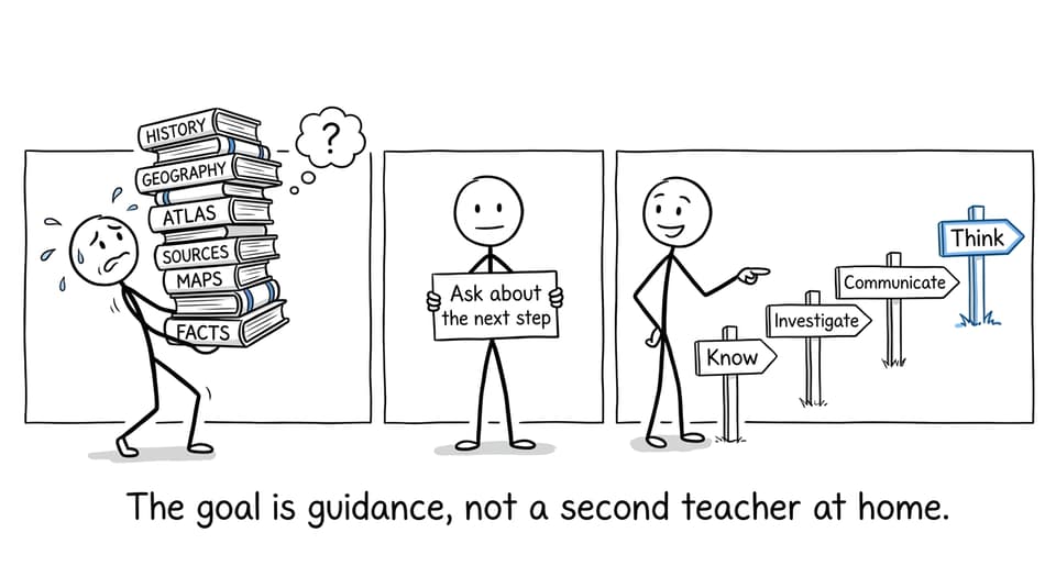 A parent discovers that a useful question weighs less than a stack of unsolicited advice