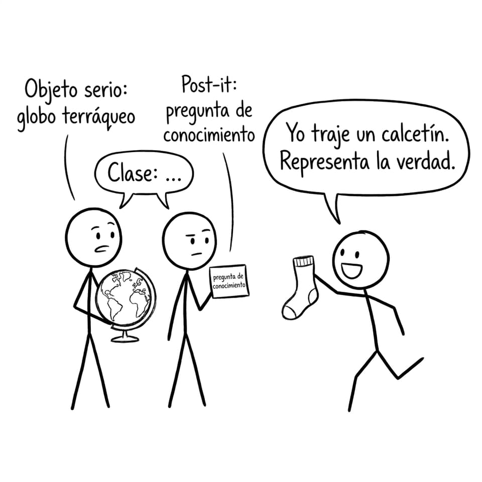 Comic TOK: objeto ridículo para la exposición