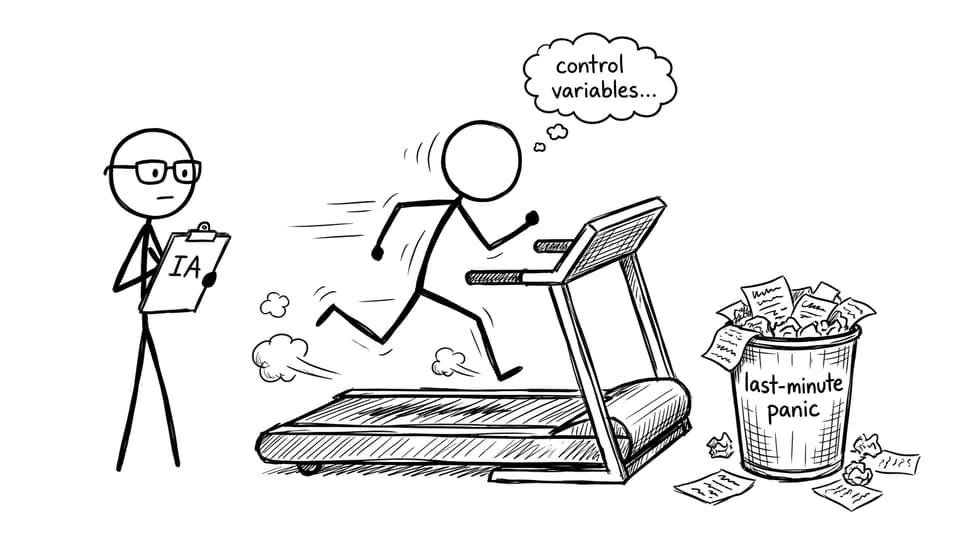 IA treadmill panic comic