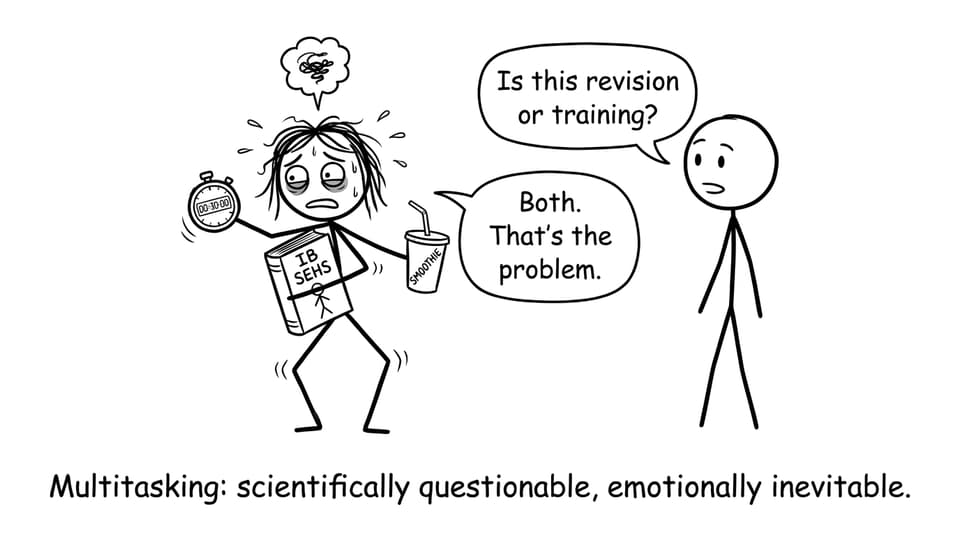 IB SEHS multitasking joke comic