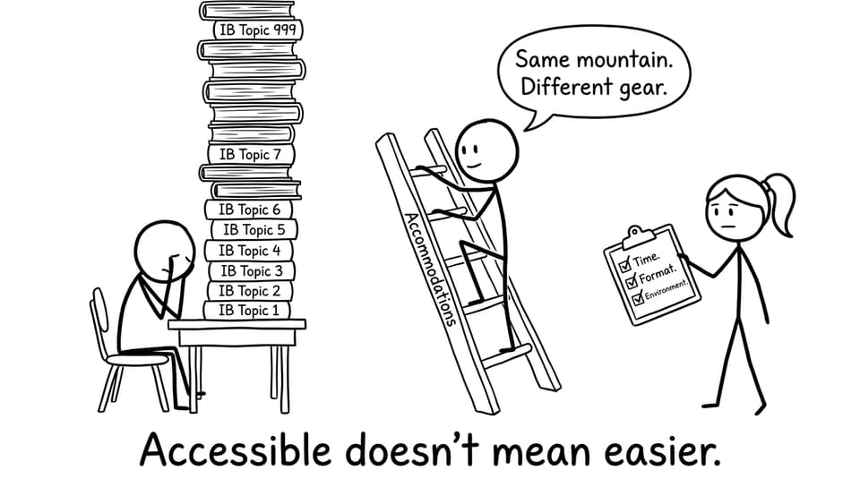 Comic about accommodations