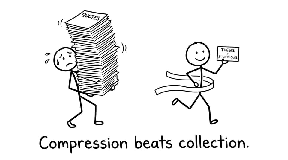 Compression beats collection race