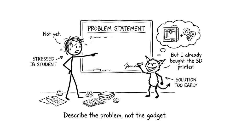 Comic about not writing the solution too early