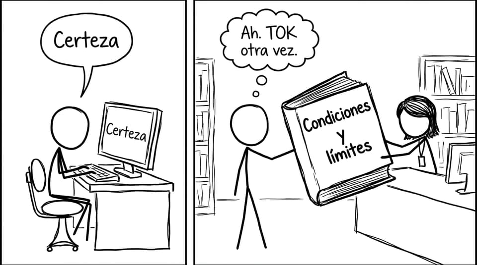 Biblioteca: certeza vs condiciones y límites
