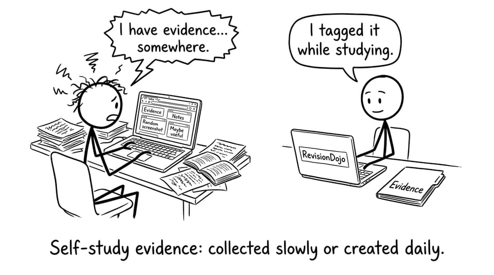 Stressed tabs vs tagged evidence