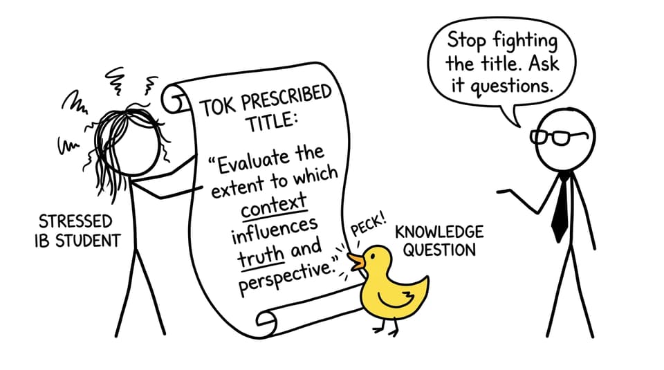 Student vs prescribed title scroll