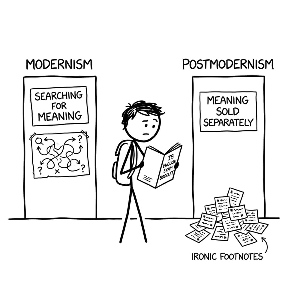 Modernism vs Postmodernism doors
