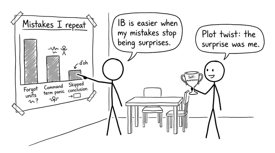 Mistakes I repeat chart and self-awareness trophy
