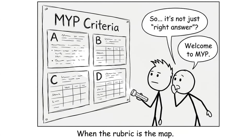 When the rubric is the map.
