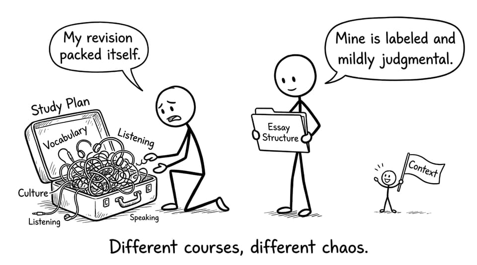 Different course chaos comic
