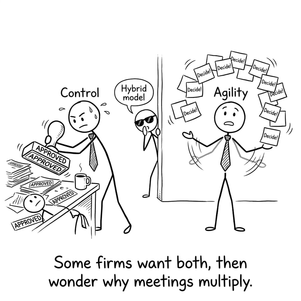 Some firms want both, then wonder why meetings multiply.