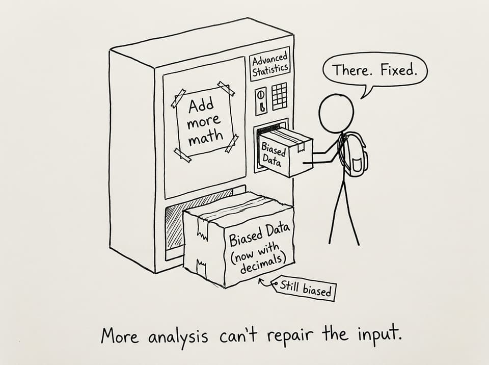More analysis can't repair the input.