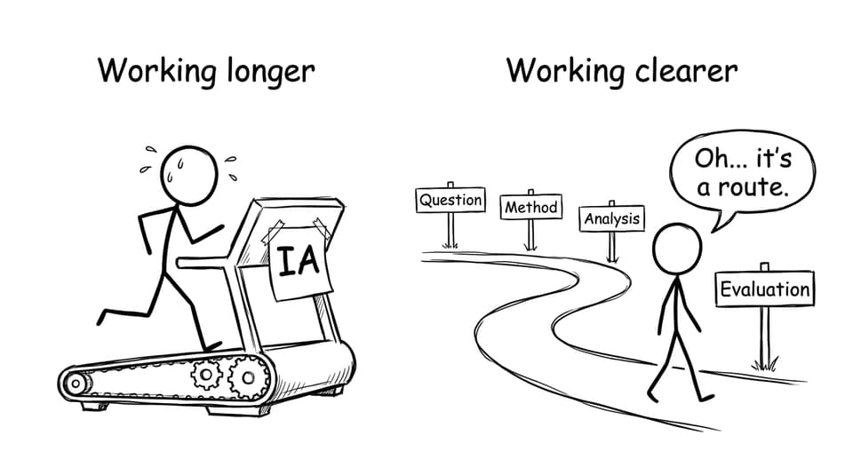 Working longer vs working clearer comic