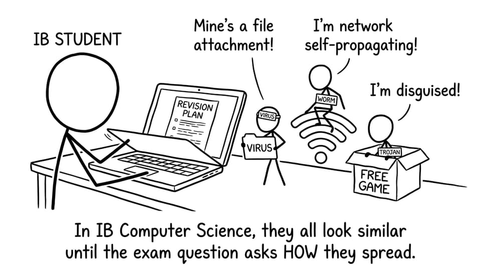 IB student meets malware trio