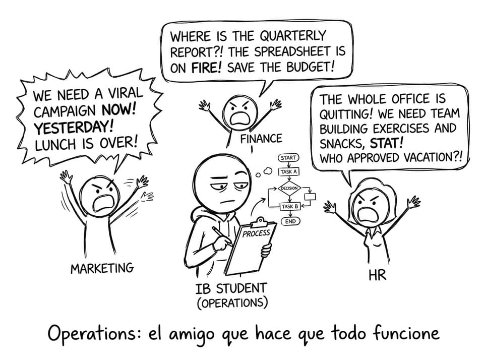 Operations chaos flowchart comic