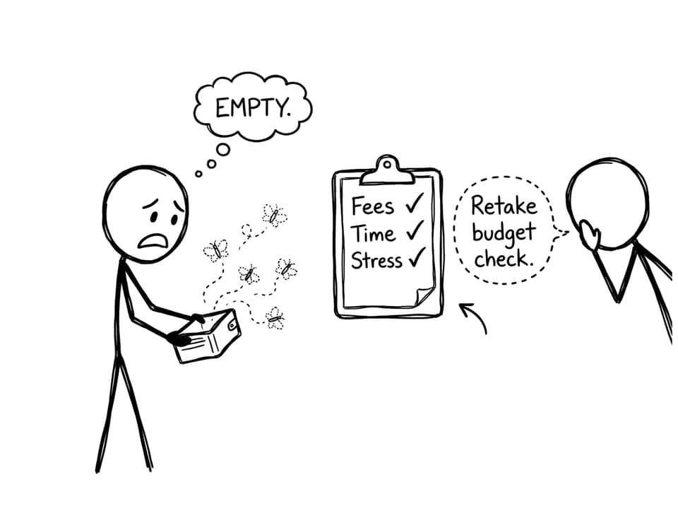 Retake budget check