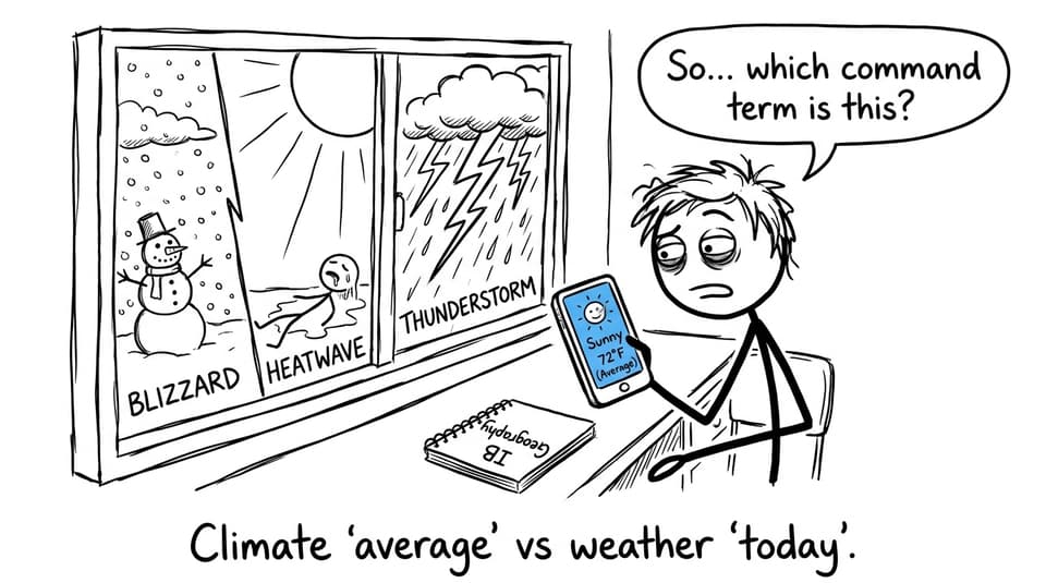 IB student vs chaotic weather forecast