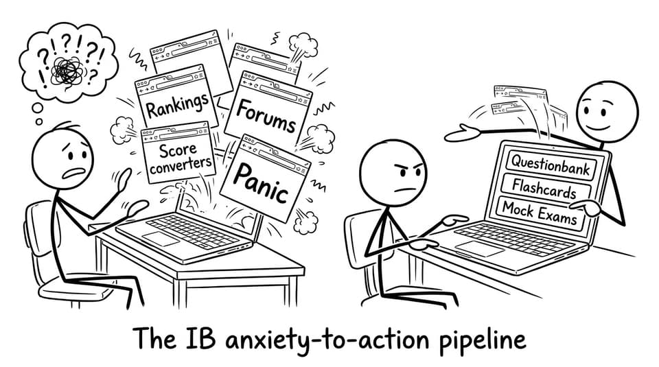 Comic about too many tabs vs RevisionDojo tools