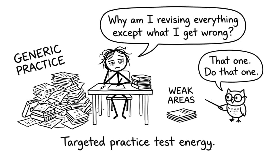 Targeted practice test energy