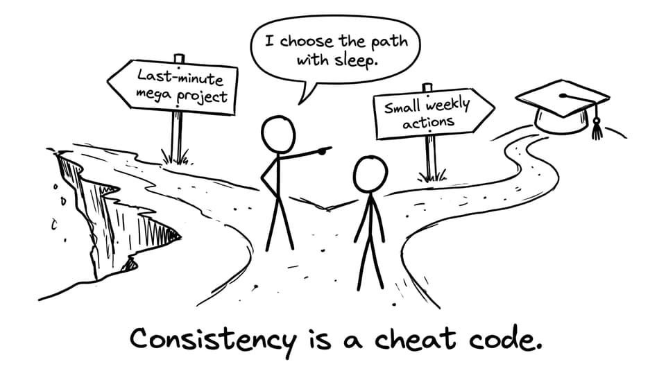 Consistency is a cheat code.
