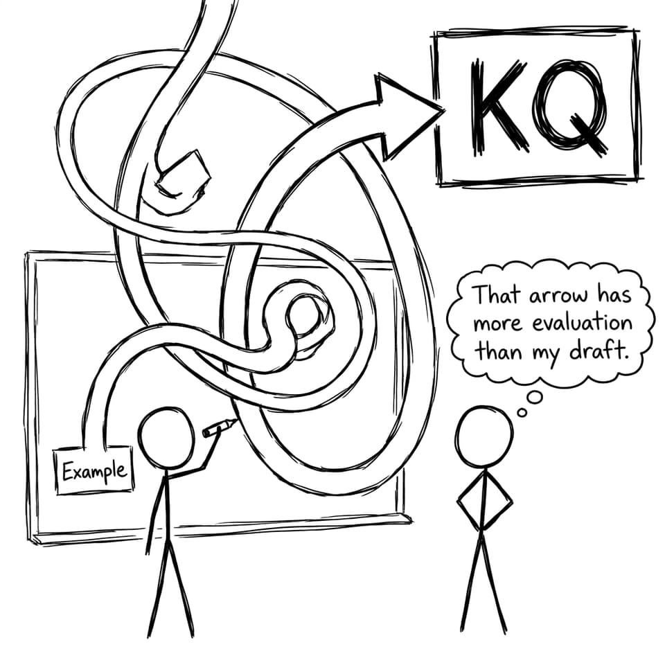 Spiral arrow from Example to KQ