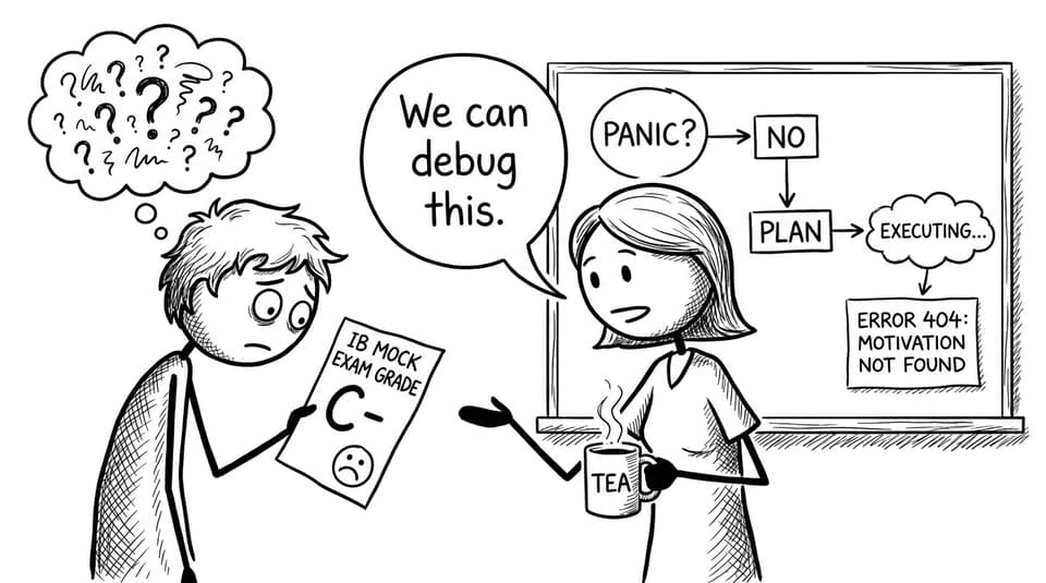 Parent and teen planning after an IB mock