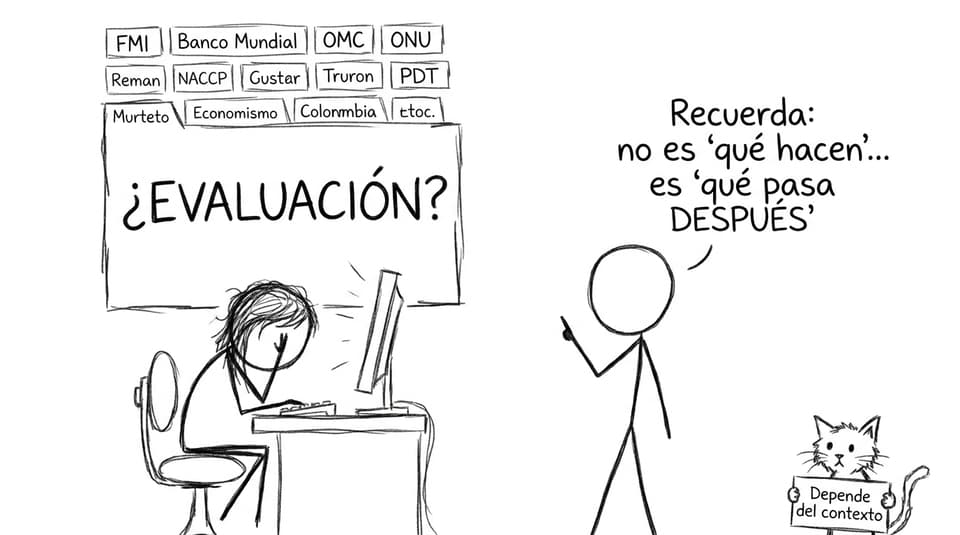 Un estudiante con demasiadas pestañas abiertas intentando evaluar