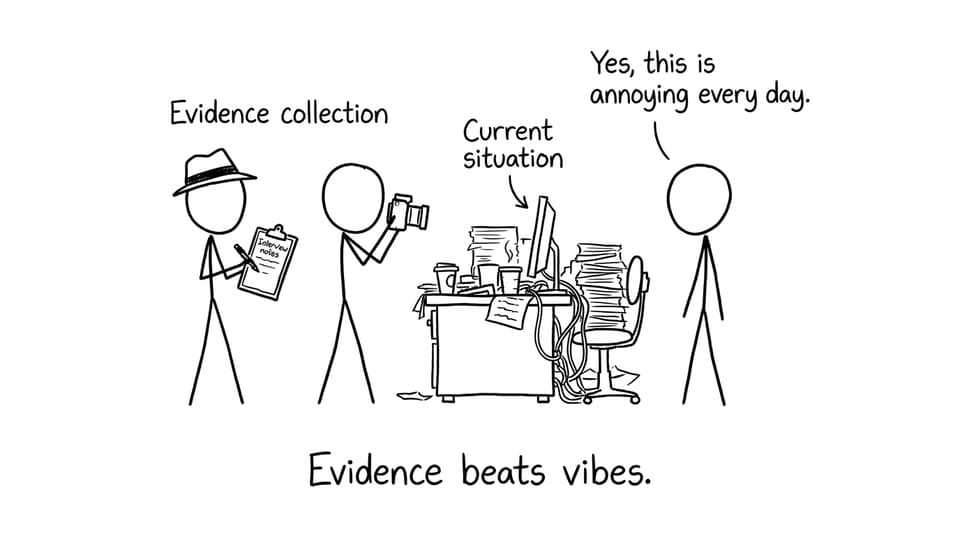 Evidence beats vibes comic