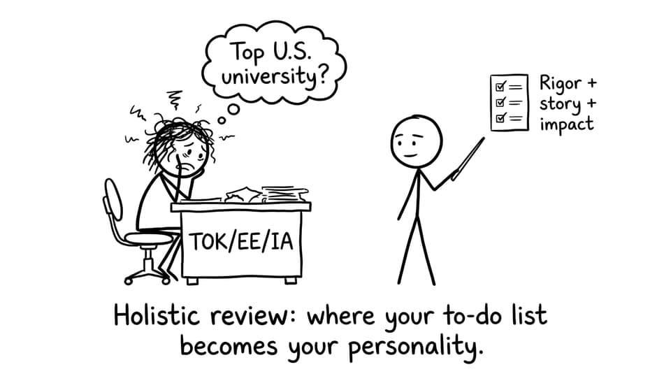 Holistic review: where your to-do list becomes your personality.