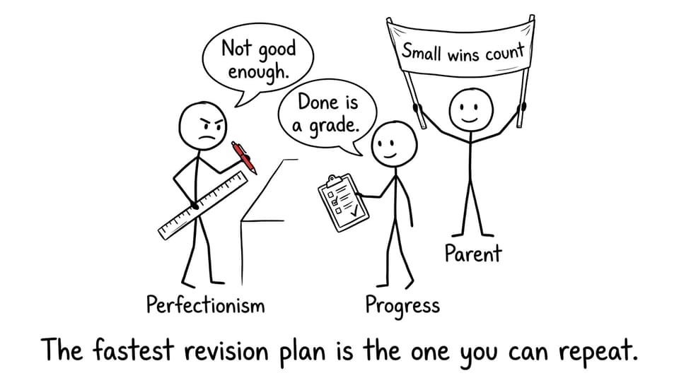 Perfectionism vs progress comic