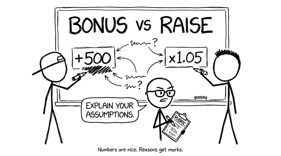 Bonus vs raise argument