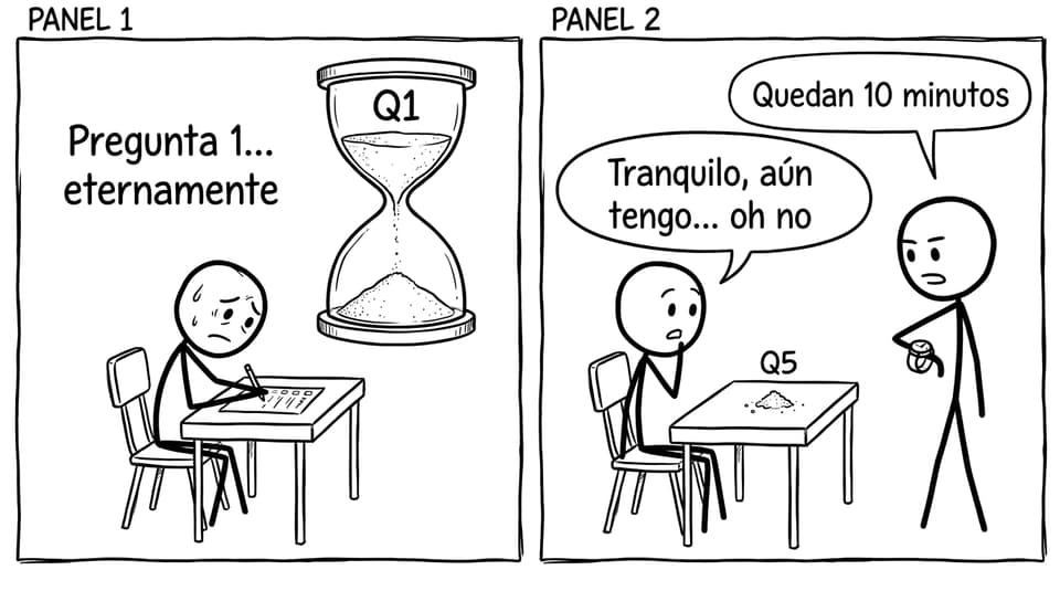Dos viñetas del error de tiempo