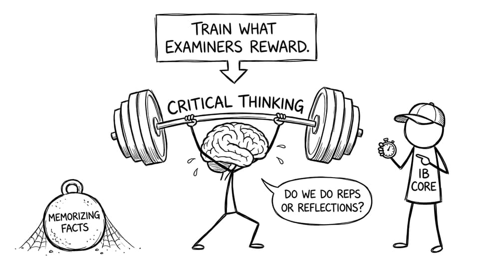 Train what examiners reward.