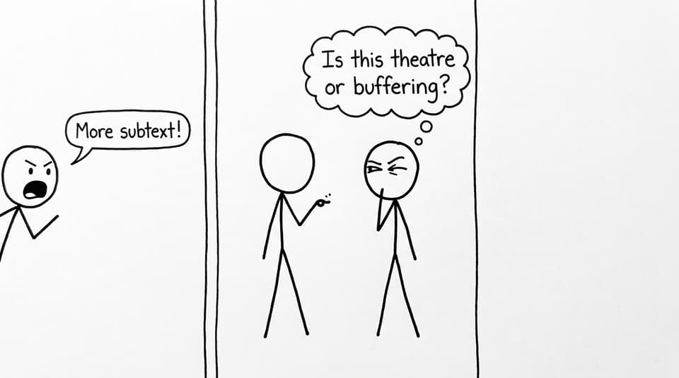 Mirror exercise buffering joke