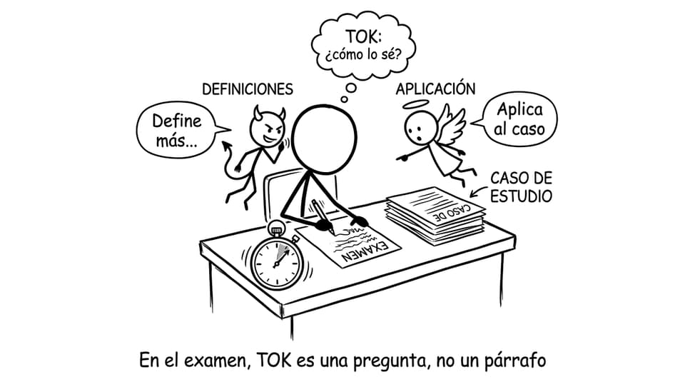 En el examen, TOK es una pregunta, no un párrafo