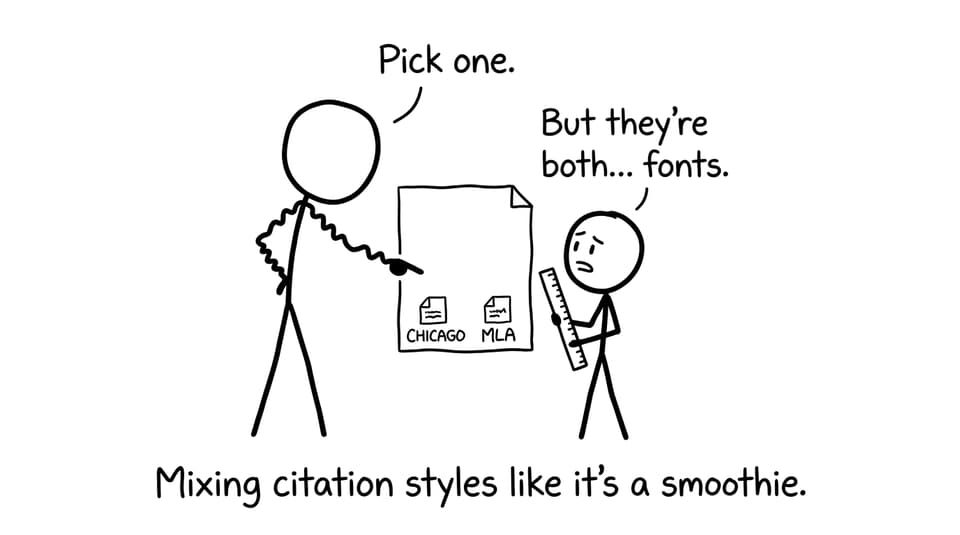 Mixing citation styles like it's a smoothie.