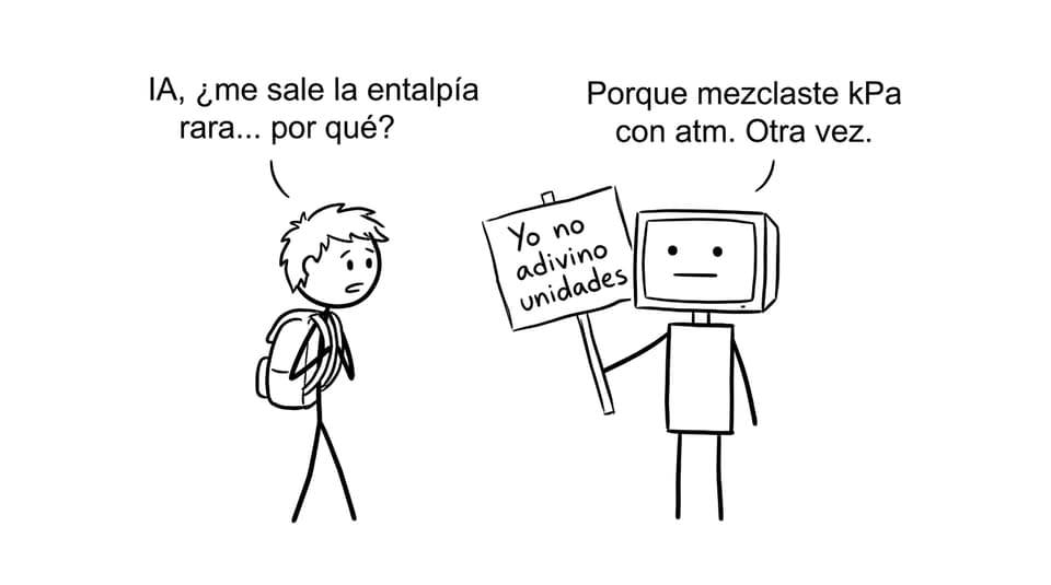 La IA no adivina unidades