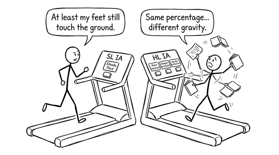 SL vs HL treadmill joke