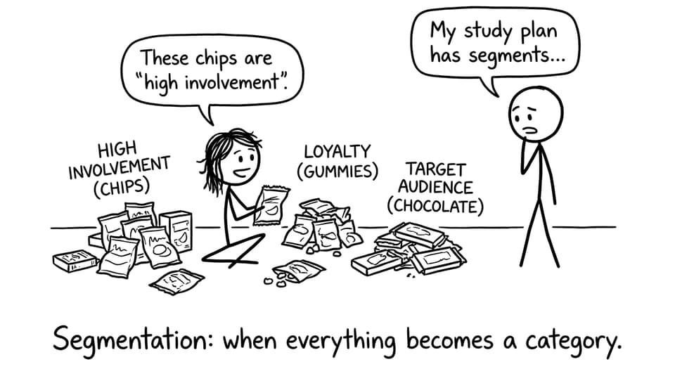 Segmentation snack categories comic