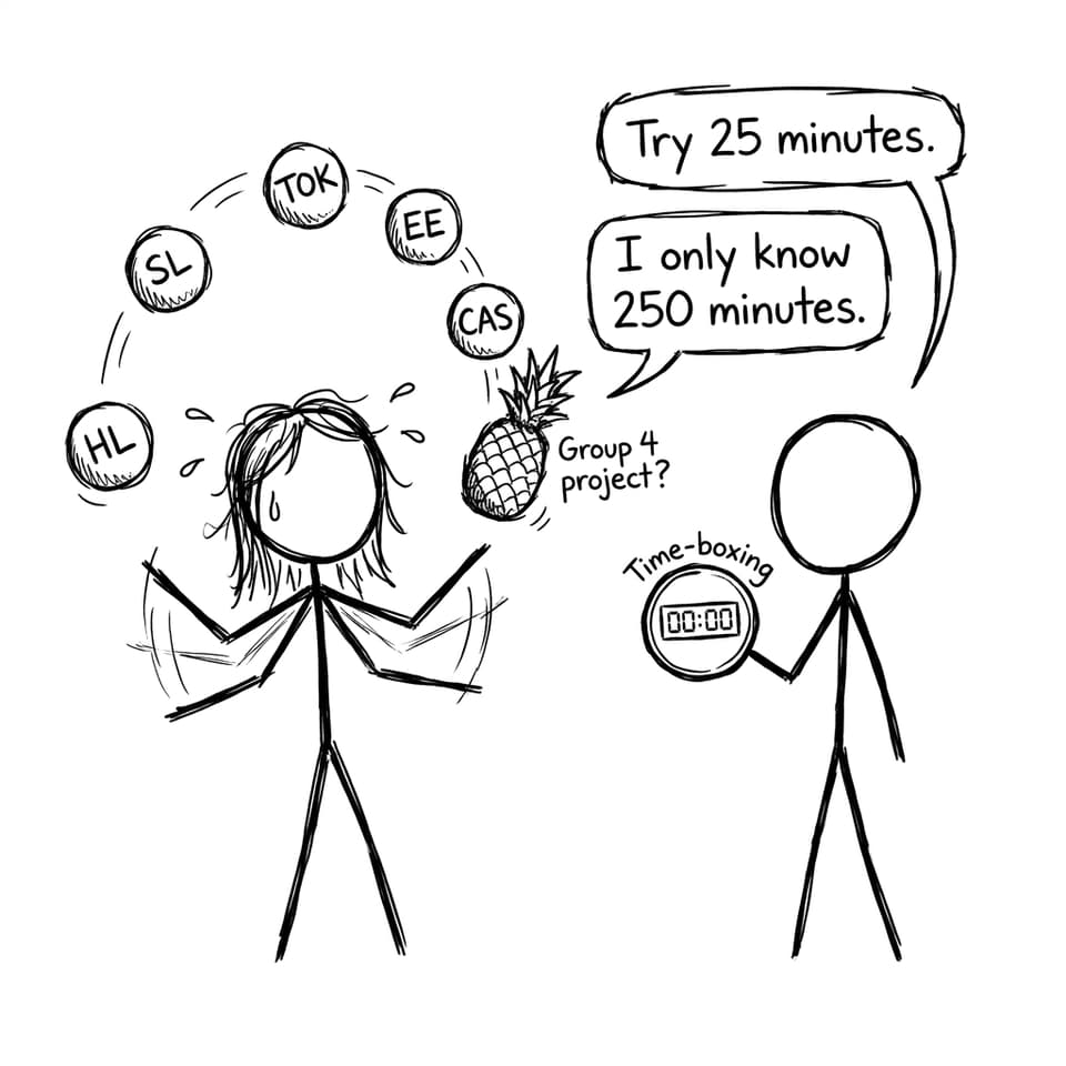 IB juggling workload comic
