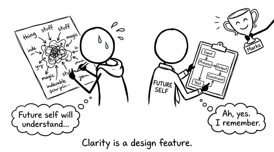 Clarity is a design feature