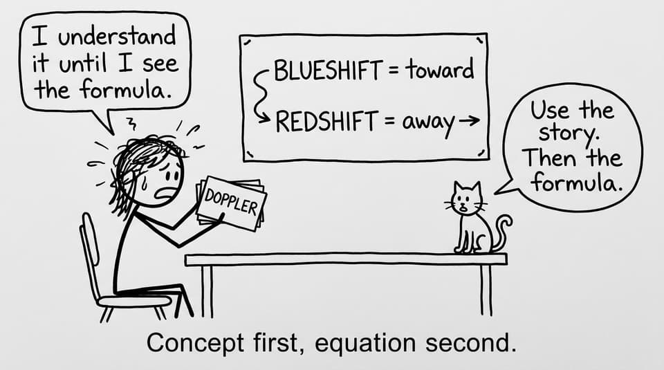 Concept first, formula second (and a very real student mood)