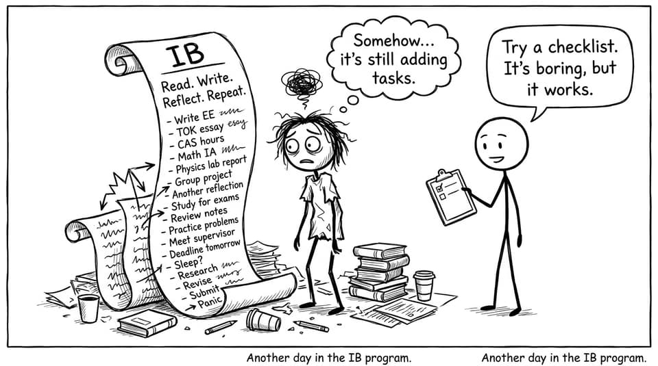 An IB to-do list that keeps growing