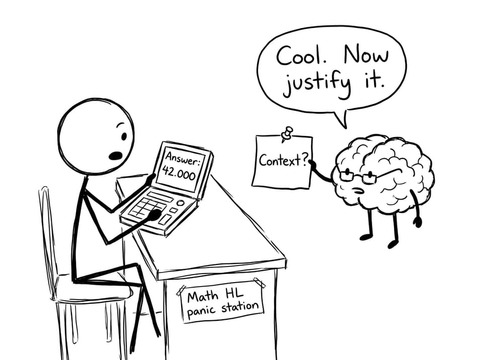 Calculator vs context comic