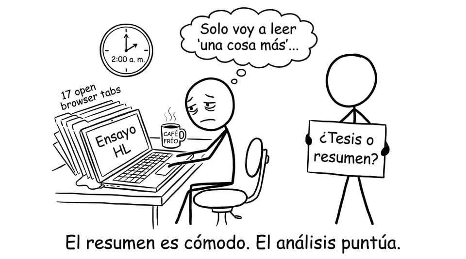 Estudiante nocturno vs tesis