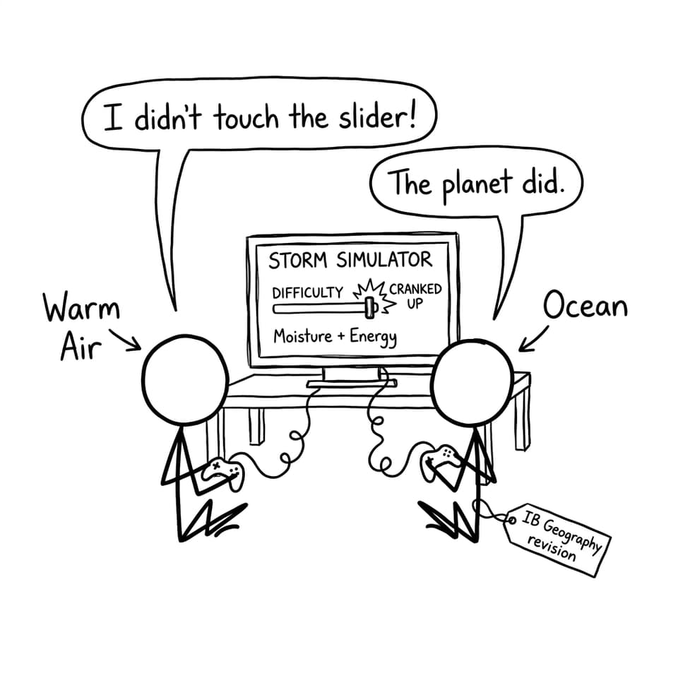 Storm simulator difficulty slider joke